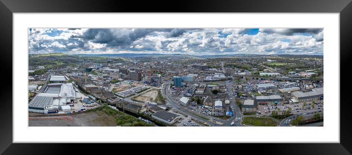 Huddersfield Panorama Framed Mounted Print by Apollo Aerial Photography