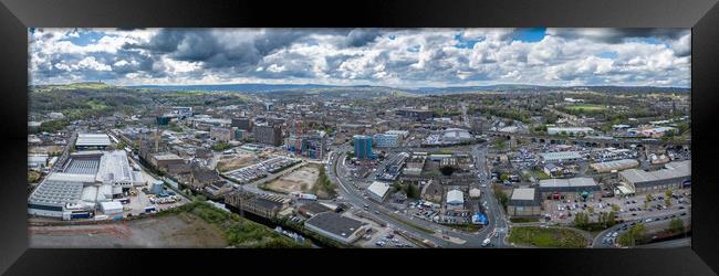 Huddersfield Panorama Framed Print by Apollo Aerial Photography