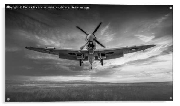 Supermarine spitfire Acrylic by Derrick Fox Lomax