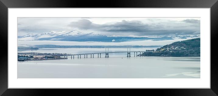 The Kessock Bridge Inverness Framed Mounted Print by Apollo Aerial Photography