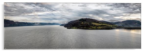 Urquhart Castle on Loch Ness Acrylic by Apollo Aerial Photography
