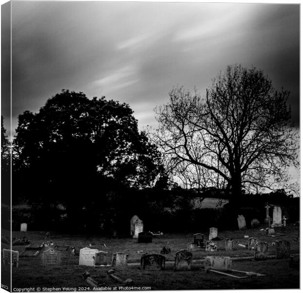 Graveyard Canvas Print by Stephen Young