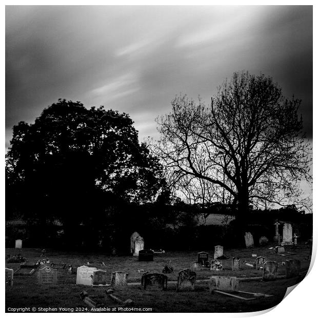 Graveyard Print by Stephen Young