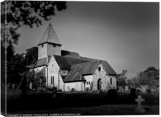 St. Mary the Virgin, Silchester, Calleva, Atrebatu Canvas Print by Stephen Young
