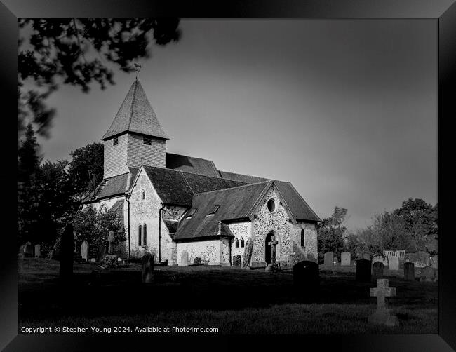 St. Mary the Virgin, Silchester, Calleva, Atrebatu Framed Print by Stephen Young