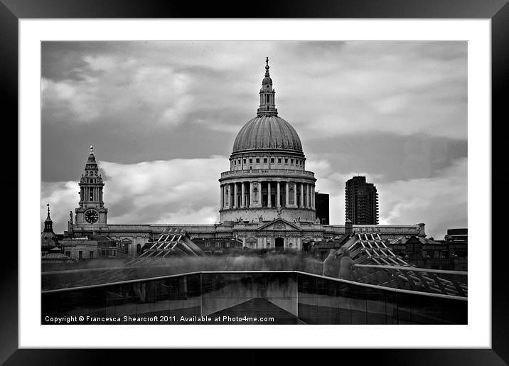 St Pauls Cathedral, London Framed Mounted Print by Francesca Shearcroft