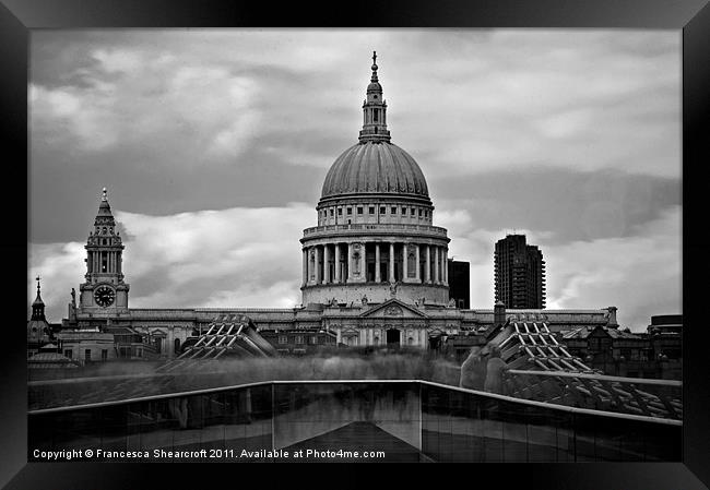 St Pauls Cathedral, London Framed Print by Francesca Shearcroft