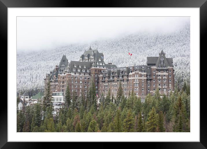 Banff Springs Hotel, Canadian Rockies  Framed Mounted Print by Graham Custance