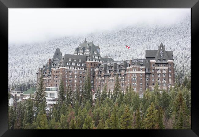 Banff Springs Hotel, Canadian Rockies  Framed Print by Graham Custance