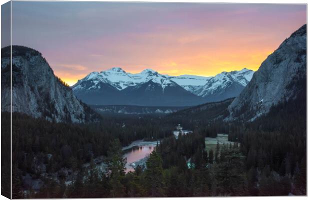 Banff Springs Hotel, Canadian Rockies  Canvas Print by Graham Custance