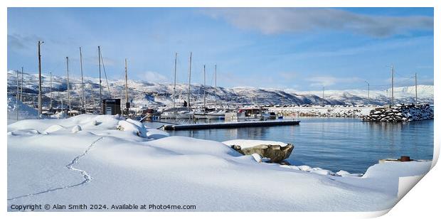 Winter Harbour Print by Alan Smith