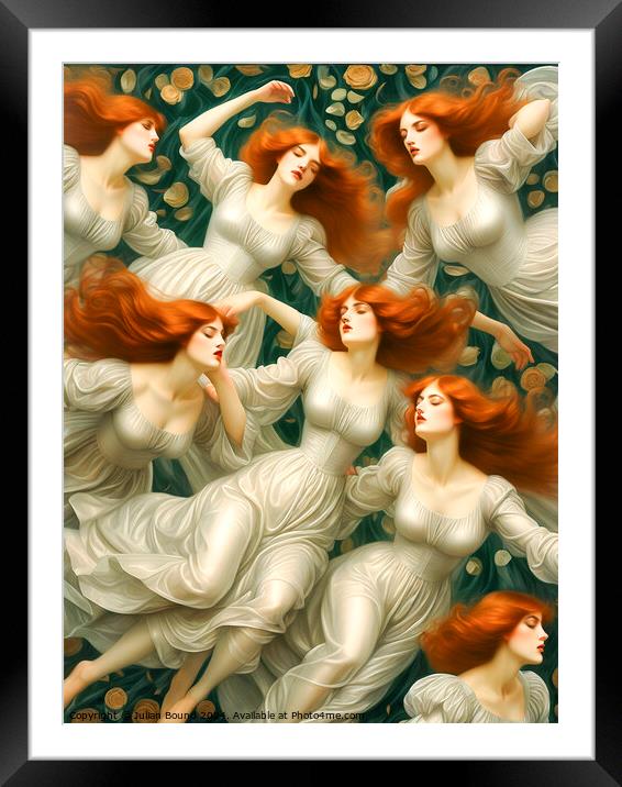 The Seven Redheads Framed Mounted Print by Julian Bound