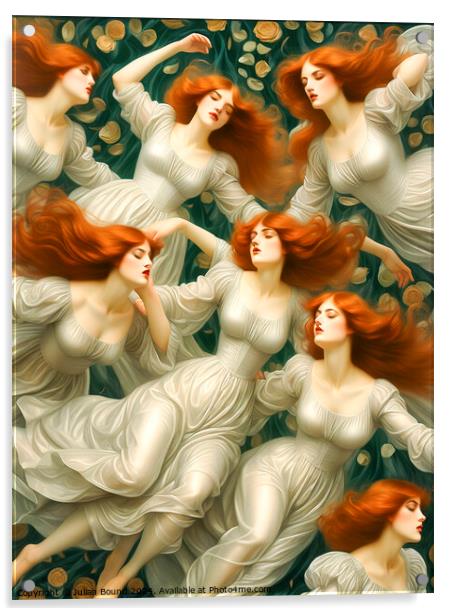 The Seven Redheads Acrylic by Julian Bound