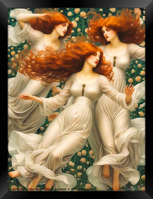 The Three Muses Framed Print by Julian Bound