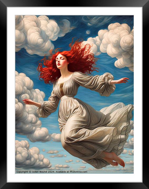 Floating in Dreams Framed Mounted Print by Julian Bound