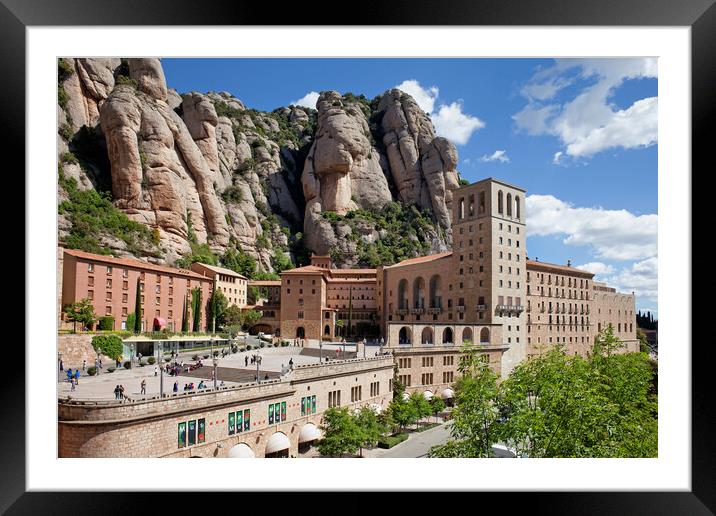  Montserrat Monastery and Mountains in Catalonia Framed Mounted Print by Artur Bogacki