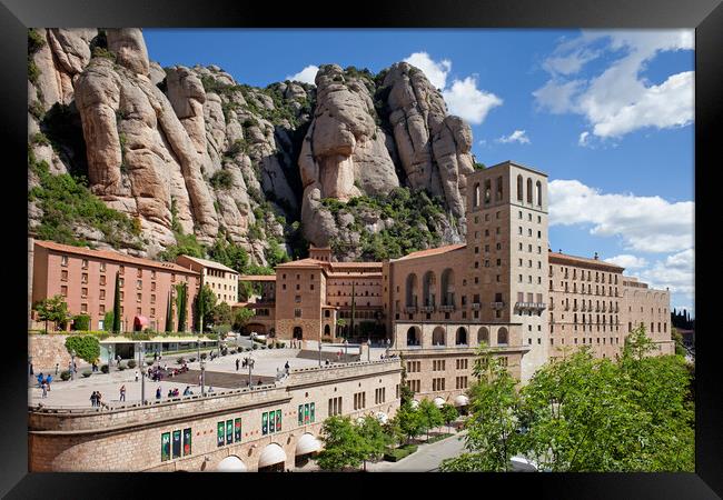  Montserrat Monastery and Mountains in Catalonia Framed Print by Artur Bogacki