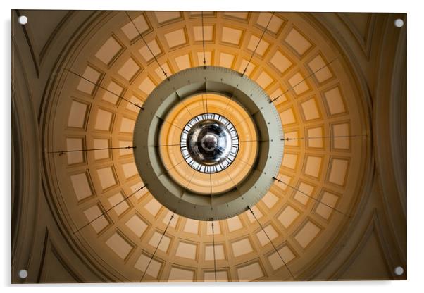 Barcelona Franca Railway Station Interior Dome Acrylic by Artur Bogacki