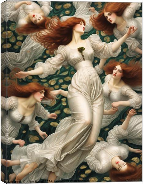 Of Redheads Dancing Canvas Print by Julian Bound