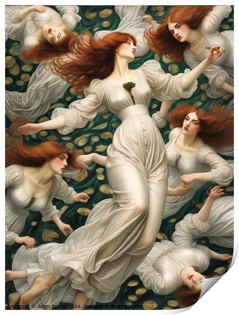 Of Redheads Dancing Print by Julian Bound
