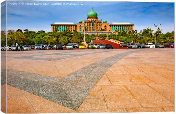 Malaysian Federal Government Administrative Centre Canvas Print by Adrian Evans