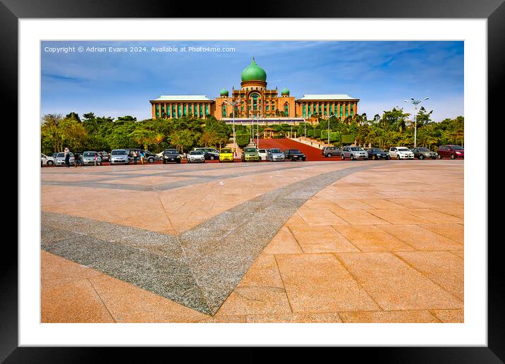 Malaysian Federal Government Administrative Centre Framed Mounted Print by Adrian Evans