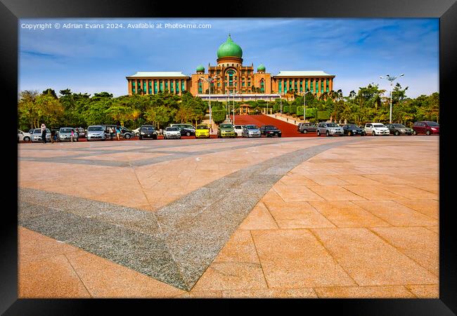Malaysian Federal Government Administrative Centre Framed Print by Adrian Evans