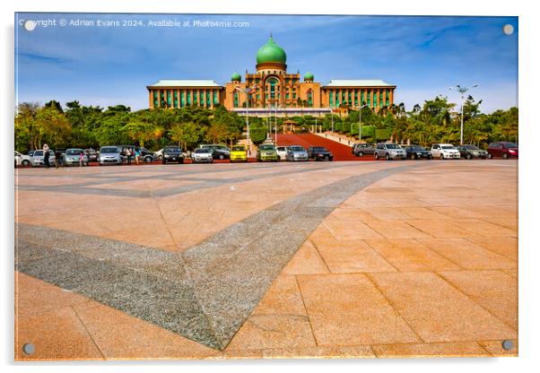 Malaysian Federal Government Administrative Centre Acrylic by Adrian Evans