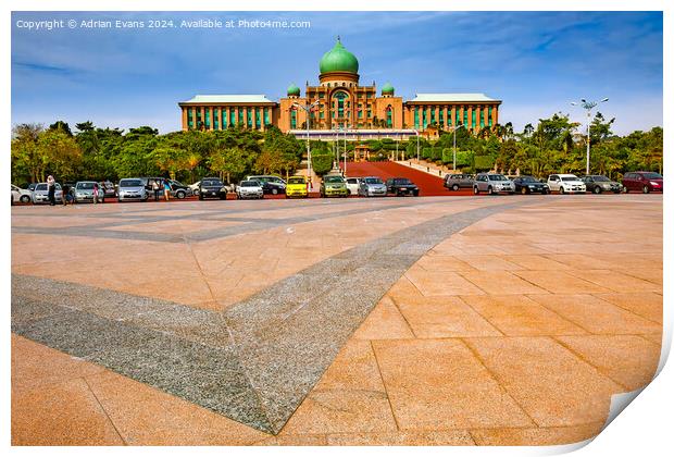 Malaysian Federal Government Administrative Centre Print by Adrian Evans