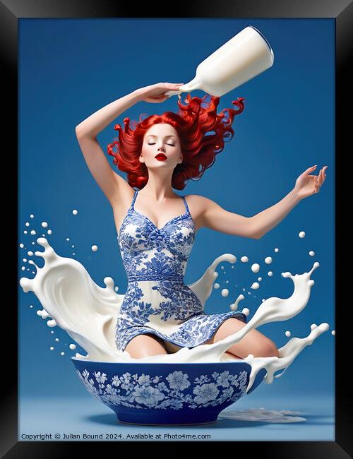 Milk Basin Dreams Framed Print by Julian Bound