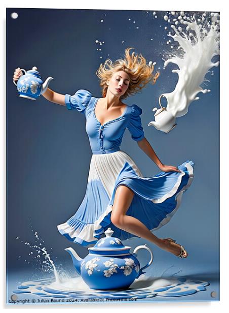 A Dance in Milk Acrylic by Julian Bound