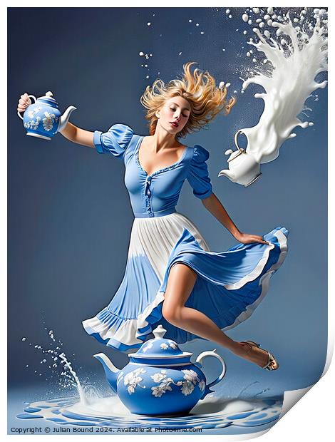 A Dance in Milk Print by Julian Bound
