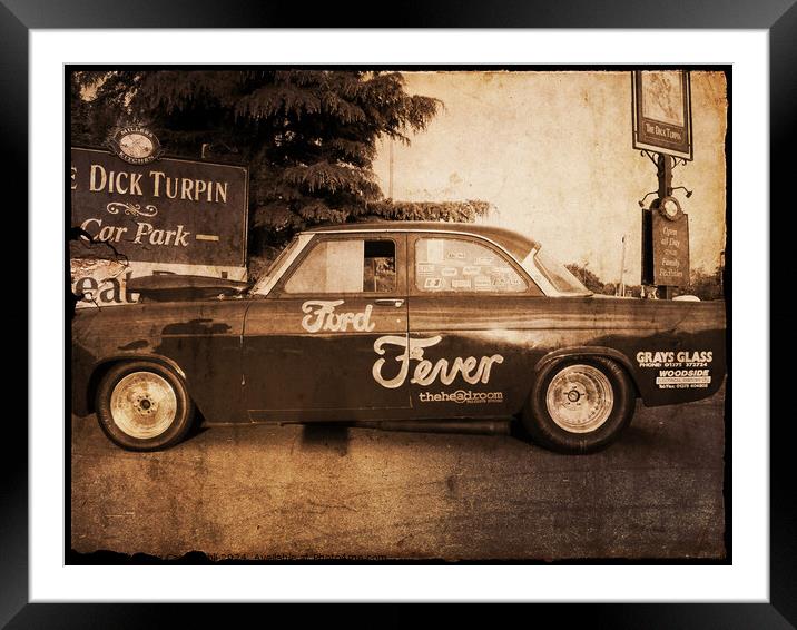 Ford Fever Framed Mounted Print by Marie Castagnoli