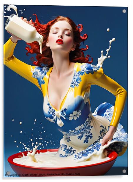 A Taste of Milk Acrylic by Julian Bound