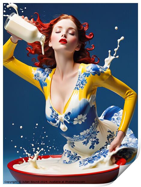 A Taste of Milk Print by Julian Bound