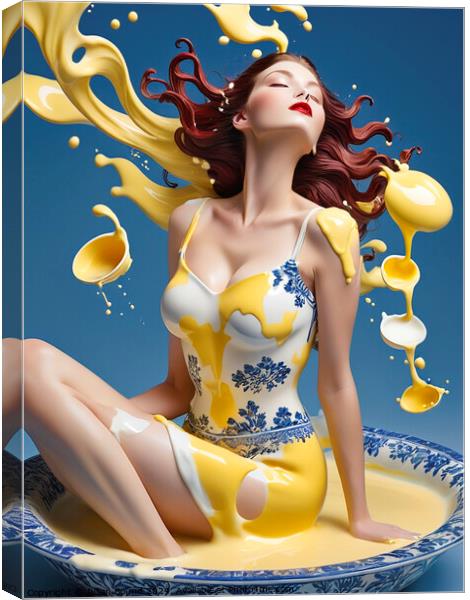 A Touch of Custard Canvas Print by Julian Bound