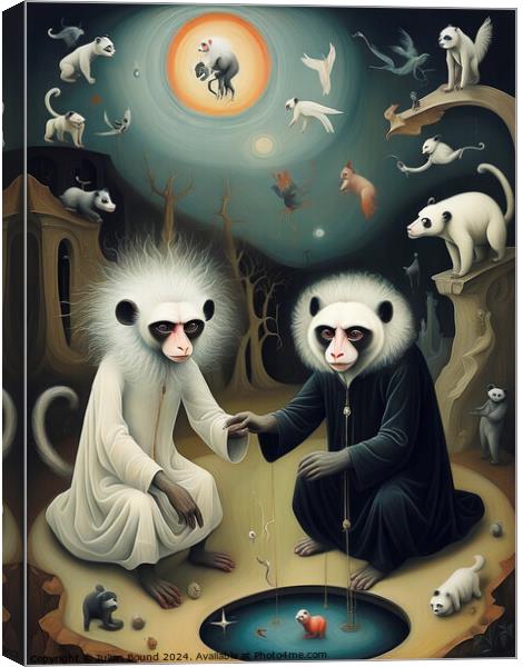 The Wiseness of Monkeys Canvas Print by Julian Bound