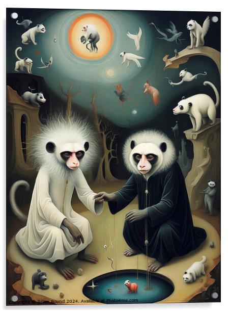 The Wiseness of Monkeys Acrylic by Julian Bound