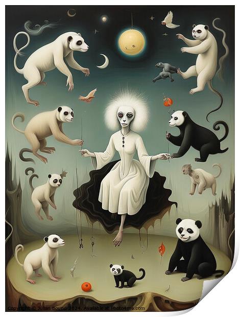 To Be Remembered Correctly with the Help of Pandas Print by Julian Bound