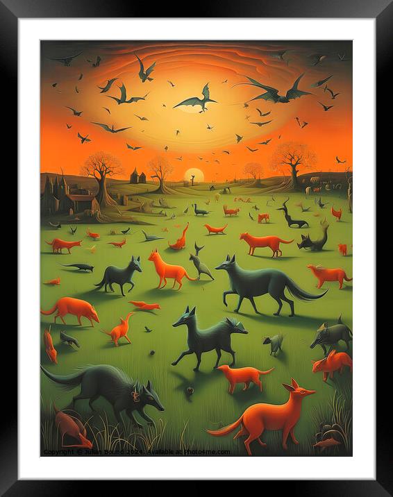 In Dreams of Remembered Sunsets (Part One) Framed Mounted Print by Julian Bound