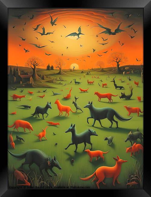 In Dreams of Remembered Sunsets (Part One) Framed Print by Julian Bound