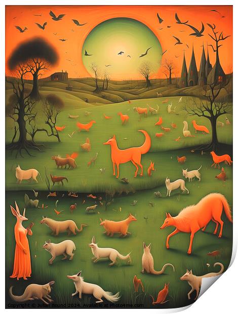 In Dreams of Remembered Sunsets (Part Two) Print by Julian Bound