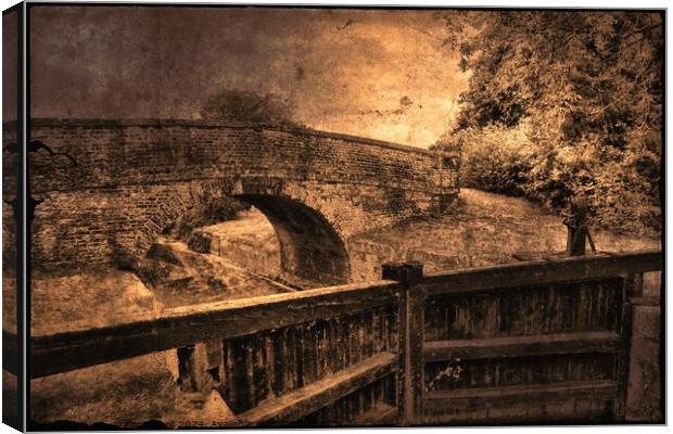 Ye Old brick bridge Canvas Print by Marie Castagnoli