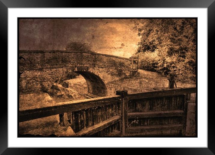 Ye Old brick bridge Framed Mounted Print by Marie Castagnoli