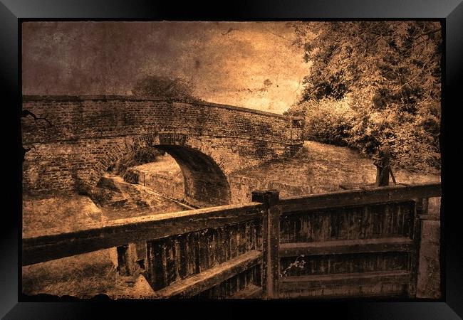 Ye Old brick bridge Framed Print by Marie Castagnoli