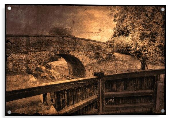 Ye Old brick bridge Acrylic by Marie Castagnoli