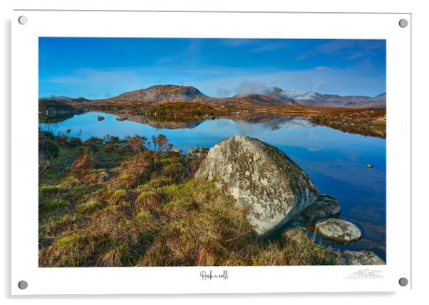 Rock n Roll Rannoch Moor Scotland  Acrylic by JC studios LRPS ARPS