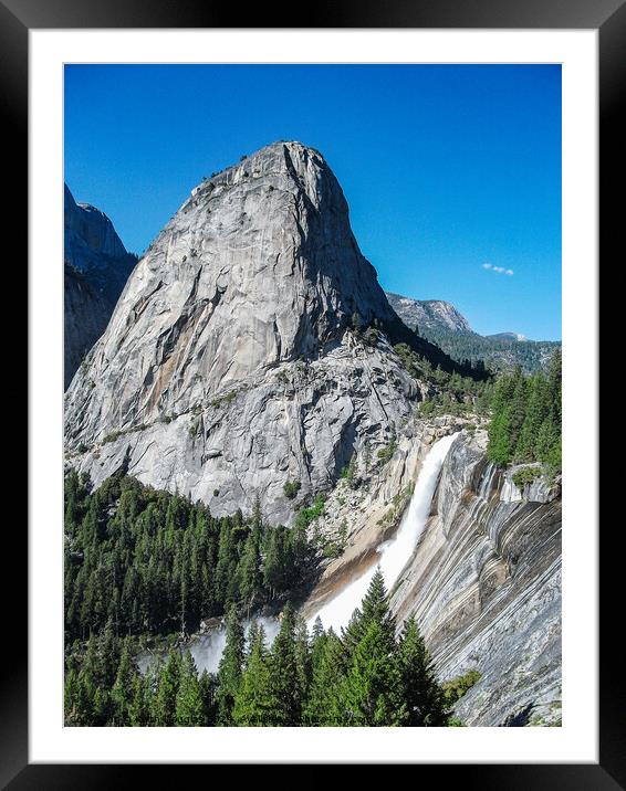 Liberty Cap and Nevada Falls, Yosemite, California Framed Mounted Print by Keith Douglas