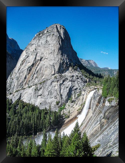 Liberty Cap and Nevada Falls, Yosemite, California Framed Print by Keith Douglas