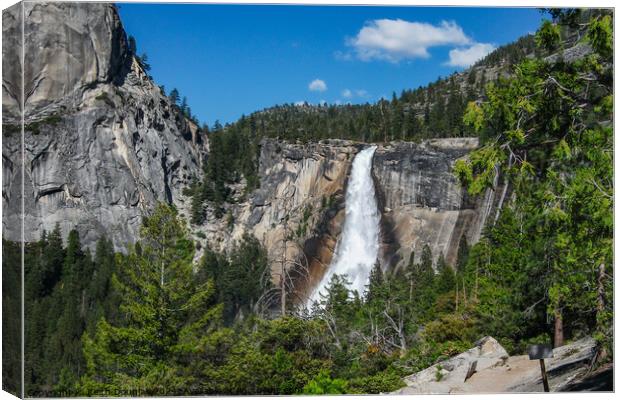 The Nevada Falls, Yosemite, California Canvas Print by Keith Douglas